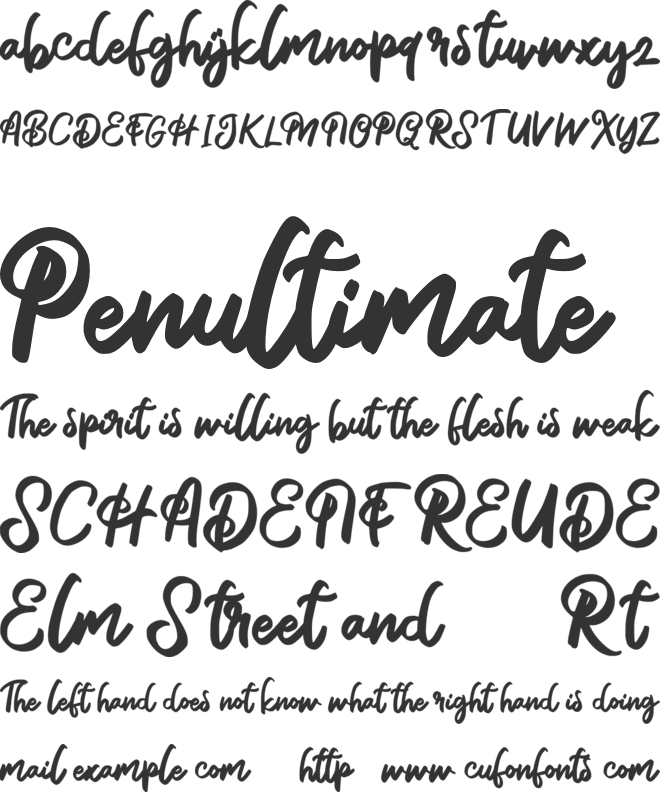 Alya FREE font preview