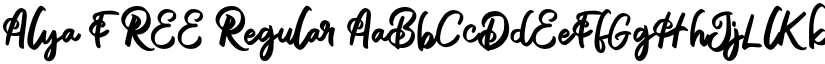 Alya FREE Regular font