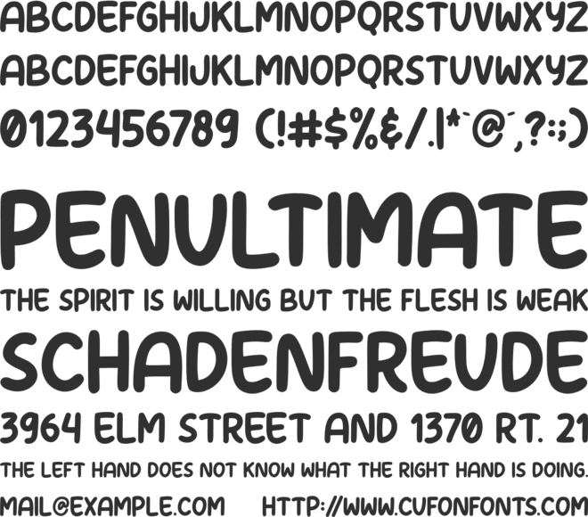 Broom font preview