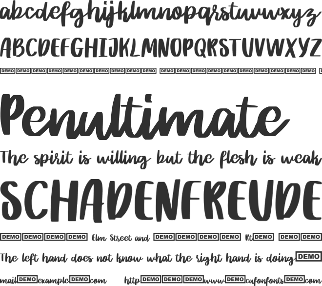 Rither font preview