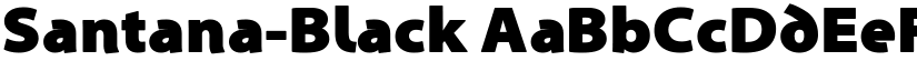 Santana-Black font