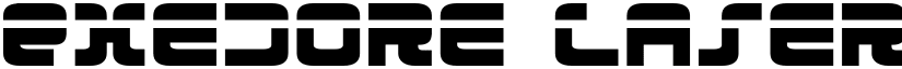 Exedore Laser font