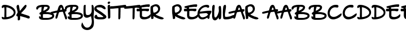 DK Babysitter Regular font