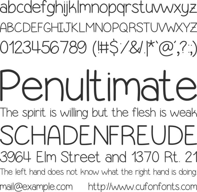 Simple Kind Of Girl font preview