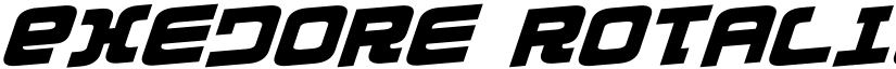 Exedore Rotalic font
