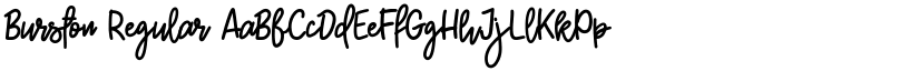 Burston Regular font