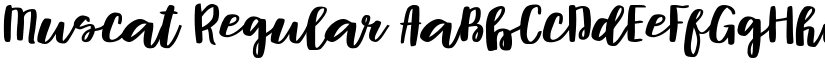 Muscat Regular font