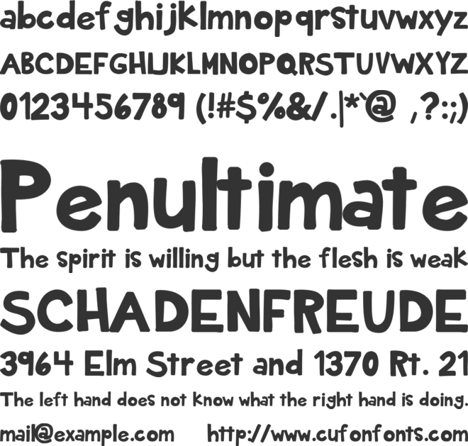 KBPlanetEarth font preview