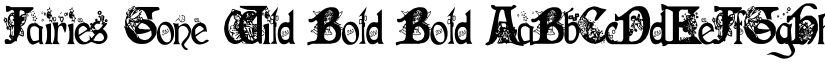 Fairies Gone Wild Bold Bold font