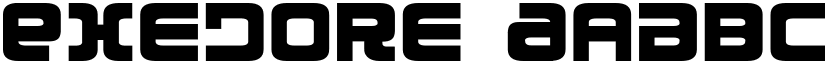 Exedore font