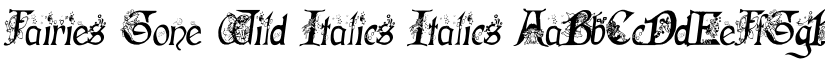 Fairies Gone Wild Italics Italics font