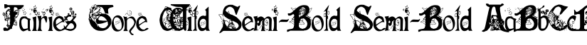 Fairies Gone Wild Semi-Bold Semi-Bold font