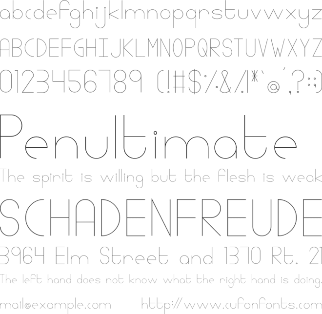 Linlegrey font preview