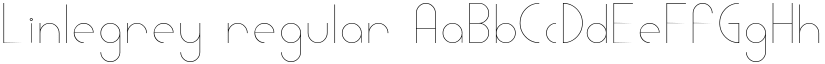Linlegrey regular font