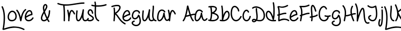 Love & Trust Regular font