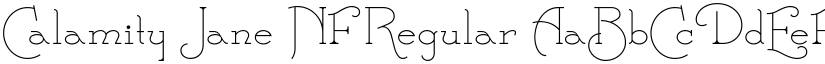 Calamity Jane NF Regular font