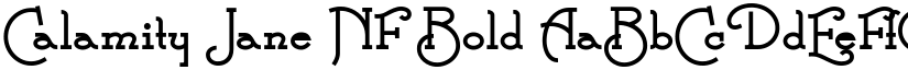 Calamity Jane NF Bold font