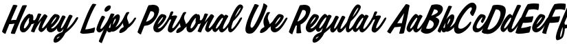Honey Lips Personal Use Regular font