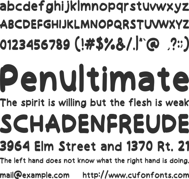 Hello Funyla font preview
