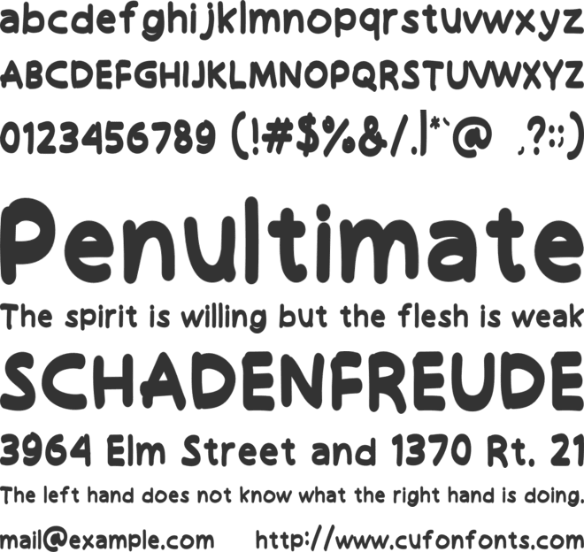 Hello Funyla font preview