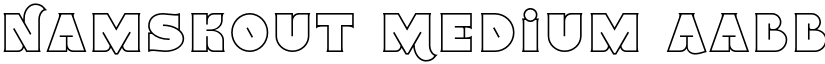 Namskout Medium font