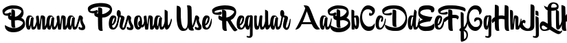 Bananas Personal Use Regular font