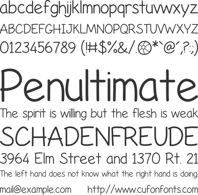 Life's A Beach font preview