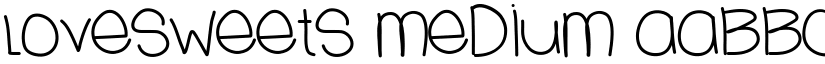 LoveSweets Medium font
