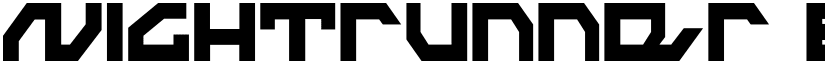 Nightrunner Extra-Condensed font