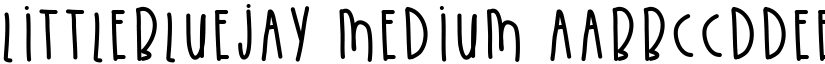 LittleBlueJay Medium font