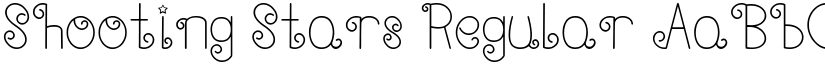 Shooting Stars Regular font