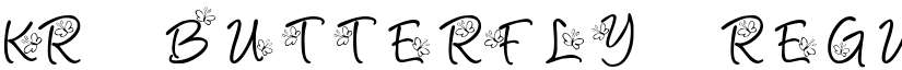 KR Butterfly Regular font