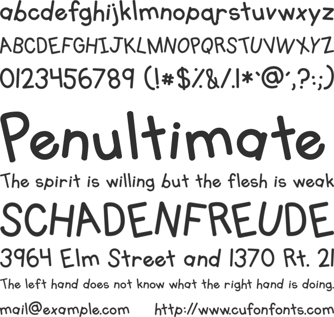 KG Primary Whimsy font preview