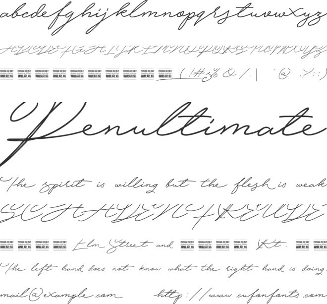Hijrnotes PERSONAL USE ONLY 01 font preview
