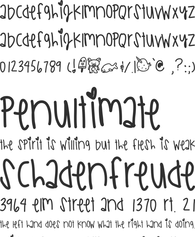 WhoaBaby font preview