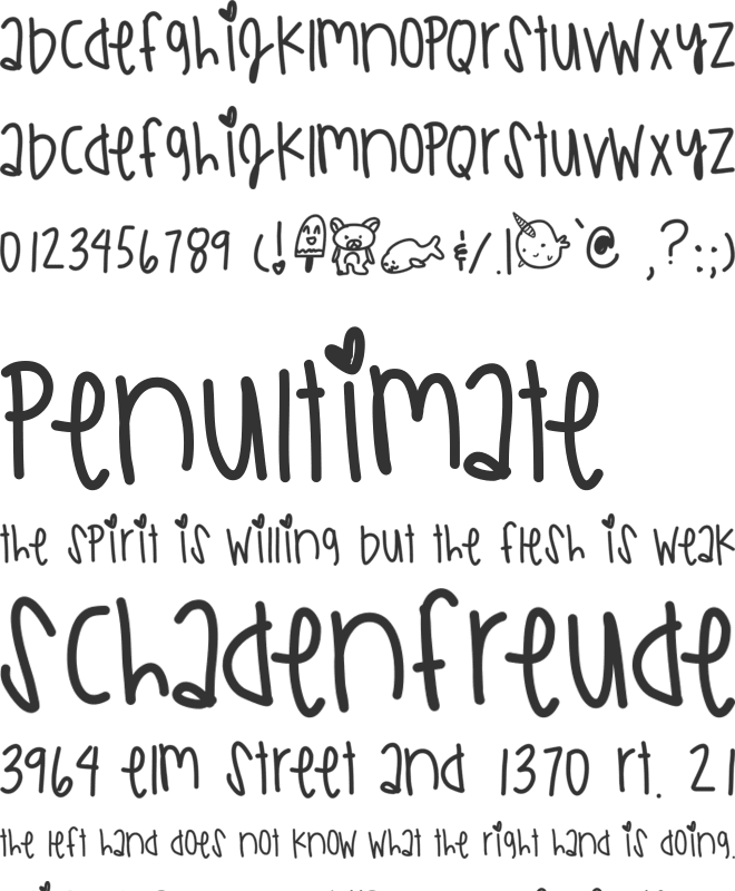 WhoaBaby font preview