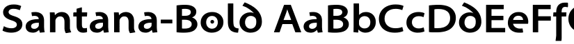 Santana-Bold font