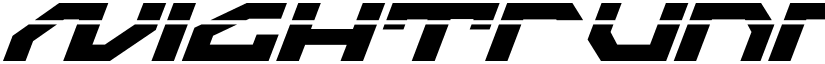 Nightrunner Laser Italic font