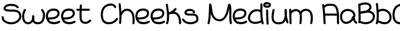 Sweet Cheeks Medium font