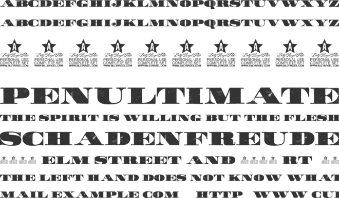 WALK Personal Use font preview