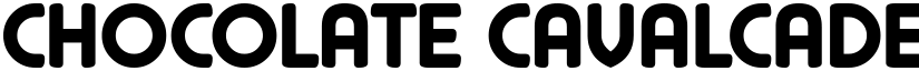 Chocolate Cavalcade Regular font