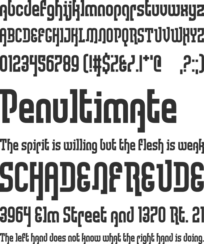Lullaby Weight font preview