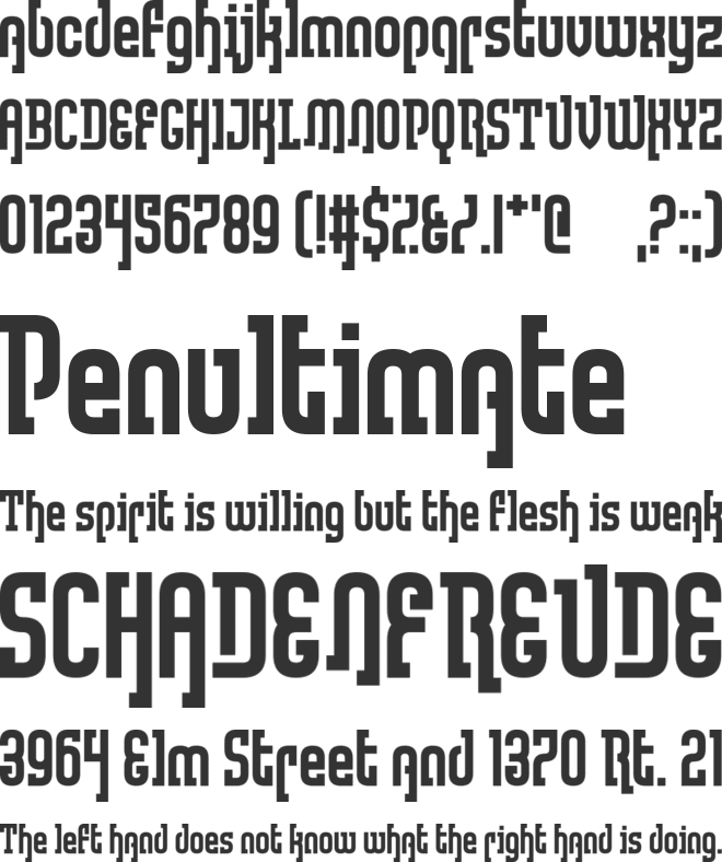 Lullaby Weight font preview