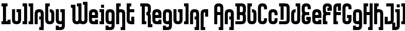 Lullaby Weight Regular font