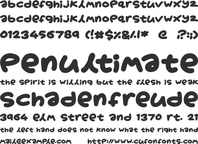 Boardgamers font preview