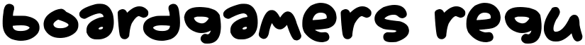 Boardgamers Regular font