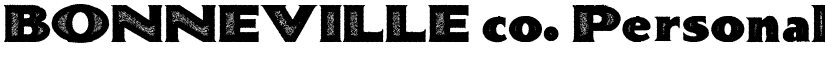 BONNEVILLE co. Personal Use Regular font