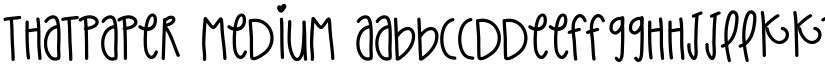 ThatPaper Medium font