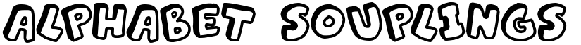 Alphabet Souplings Regular font