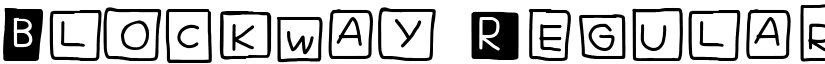 Blockway Regular font